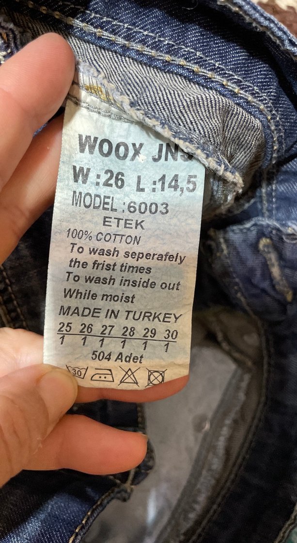 Kadın Mavi Düğmeli Mini Kot Etek - Görsel 5