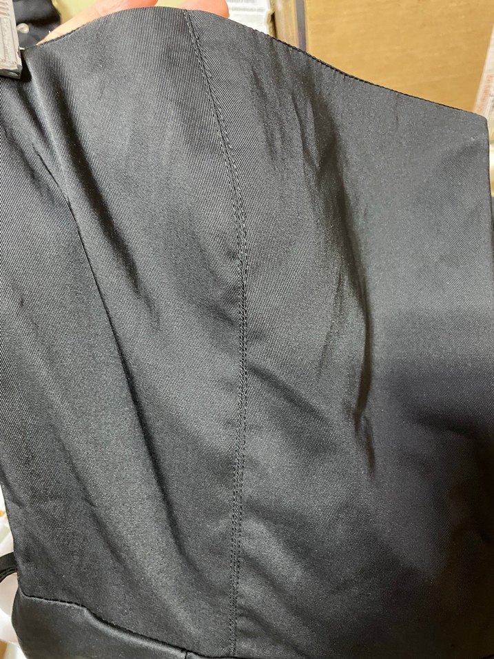 Siyah Straplez Pilili Midi Abiye Elbise - Görsel 4