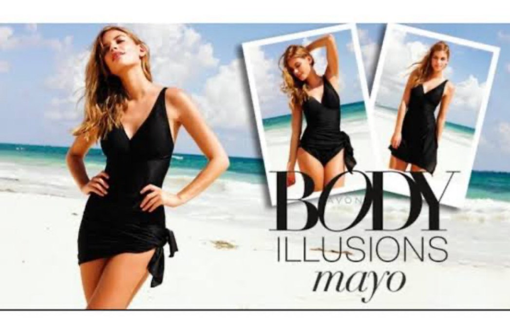 Drapeli ve etekli Siyah Kadın Mayo - Görsel 5