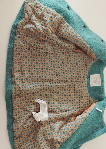 Çıt çıtlı Turkuaz bebek  Kabanı zara 12/18ay - Görsel 6