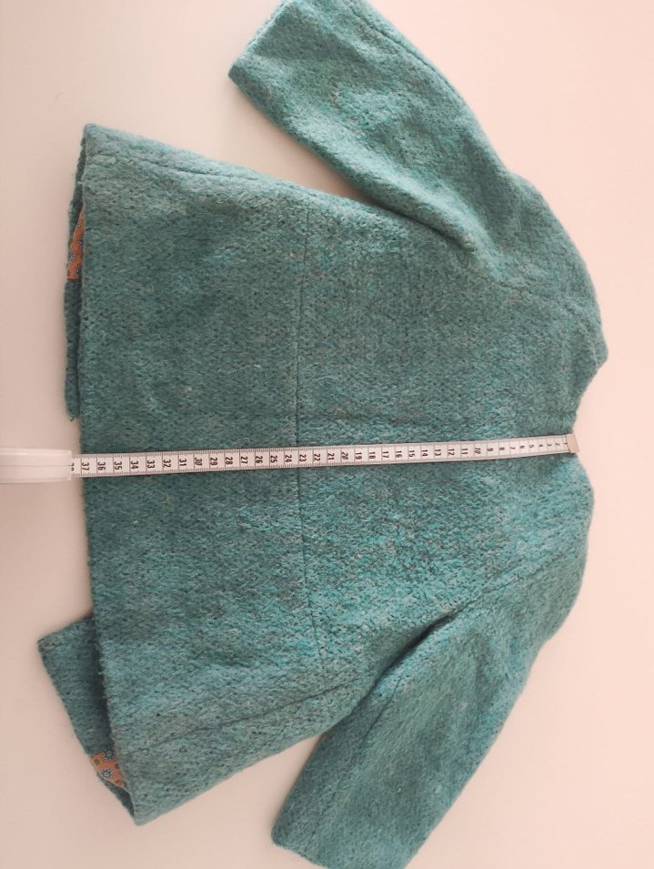 Çıt çıtlı Turkuaz bebek  Kabanı zara 12/18ay - Görsel 3