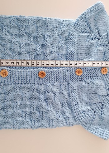 erkek bebek yeleği 0/3 ay - Görsel 3