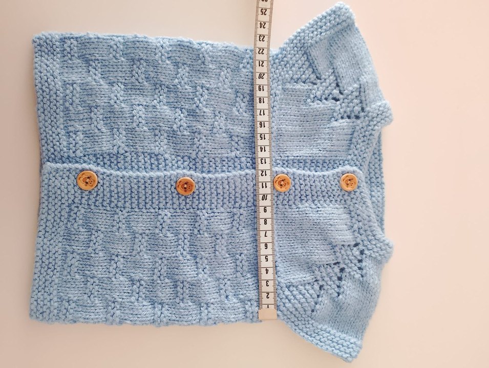 erkek bebek yeleği 0/3 ay - Görsel 2