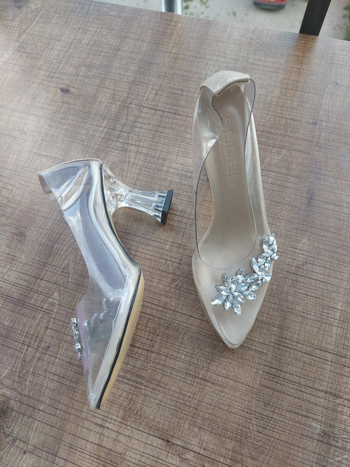 Cam Topuklu Kadın Abiye Ayakkabı - Görsel 3