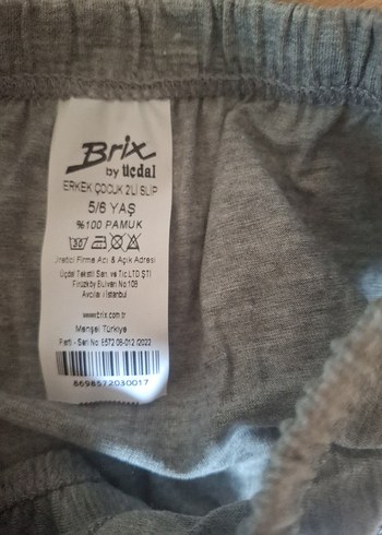 Erkek Çocuk Gri Beyaz 2'li 5-6 Yaş - Görsel 3