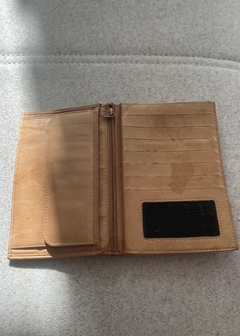 Bej Parlak Erkek Cüzdanı - Görsel 2