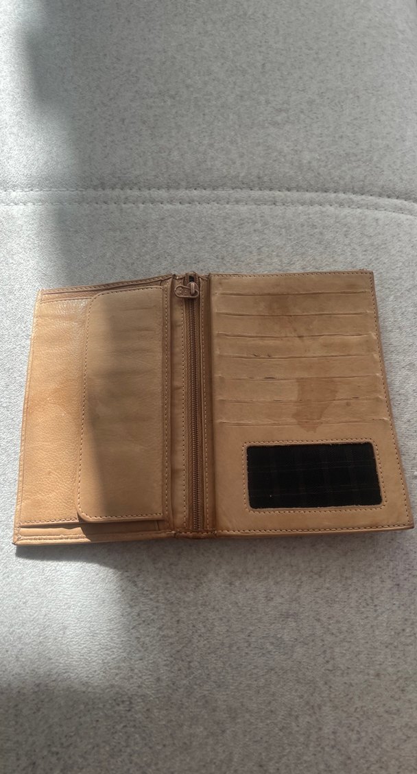 Bej Parlak Erkek Cüzdanı - Görsel 2