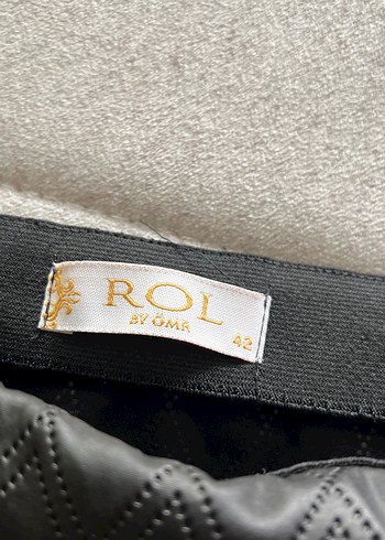 Deri Siyah Mini Etek - Görsel 2