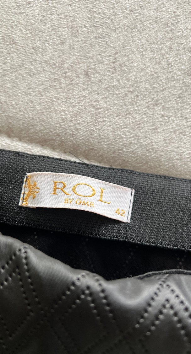 Deri Siyah Mini Etek - Görsel 2