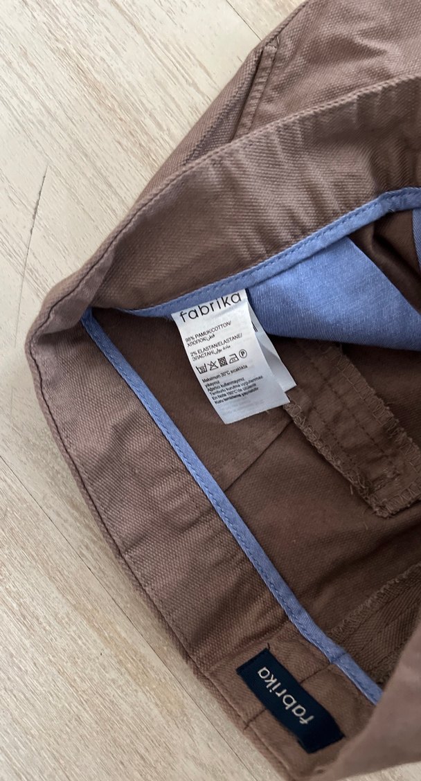 Kahverengi Kadın Keten Kumaş Pantolon - Görsel 3