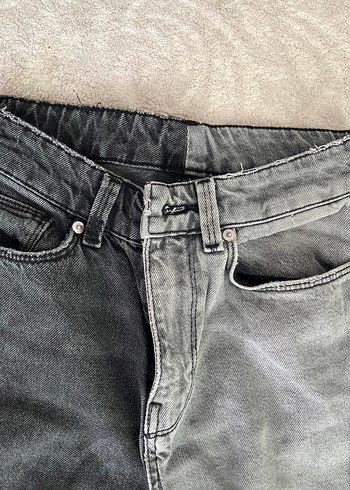 Gri Renkli Kadın Salaş Streetwear Jean - Görsel 2