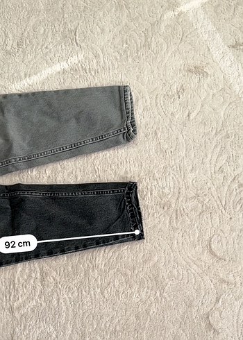 Gri Renkli Kadın Salaş Streetwear Jean - Görsel 4