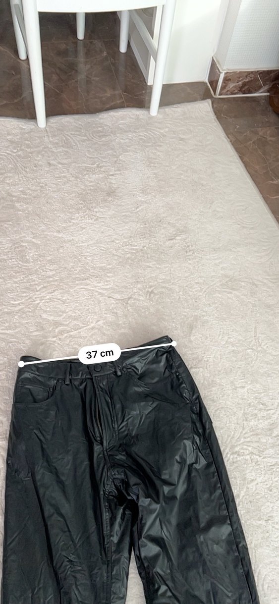 Clockhouse Siyah Deri Görünümlü pantolon - Görsel 2