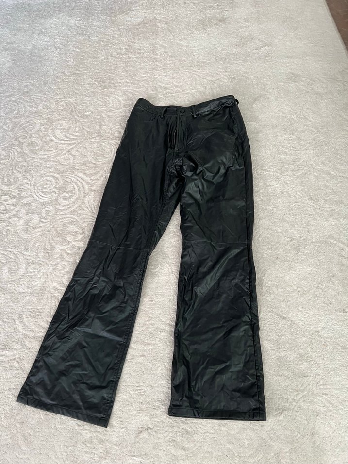 Clockhouse Siyah Deri Görünümlü pantolon - Görsel 5