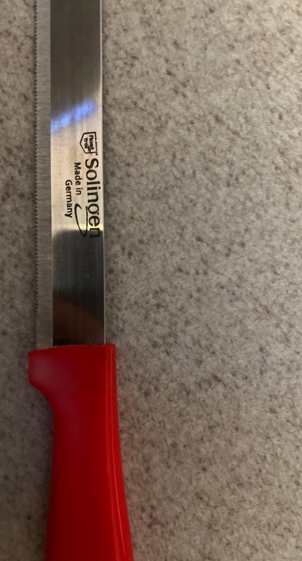 Parlak Kırmızı sebze doğrama bıçağı solingen - Görsel 2