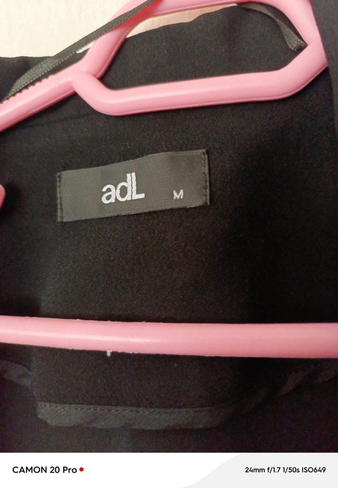 Adl Düğmeli Siyah Kadın Blazer Ceket - Görsel 2