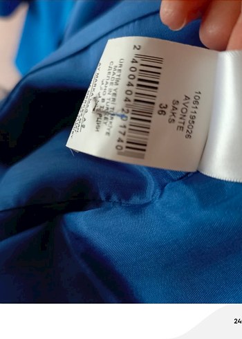 Network Mavi Kadın Midi Blazer Ceket - Görsel 4