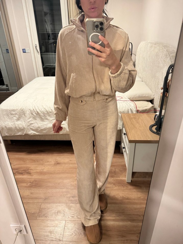 Twist krem kadife takım - Görsel 2