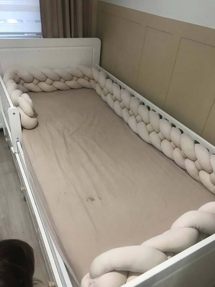 Örgü Korumalık 4 lü bej rengi - Görsel 2