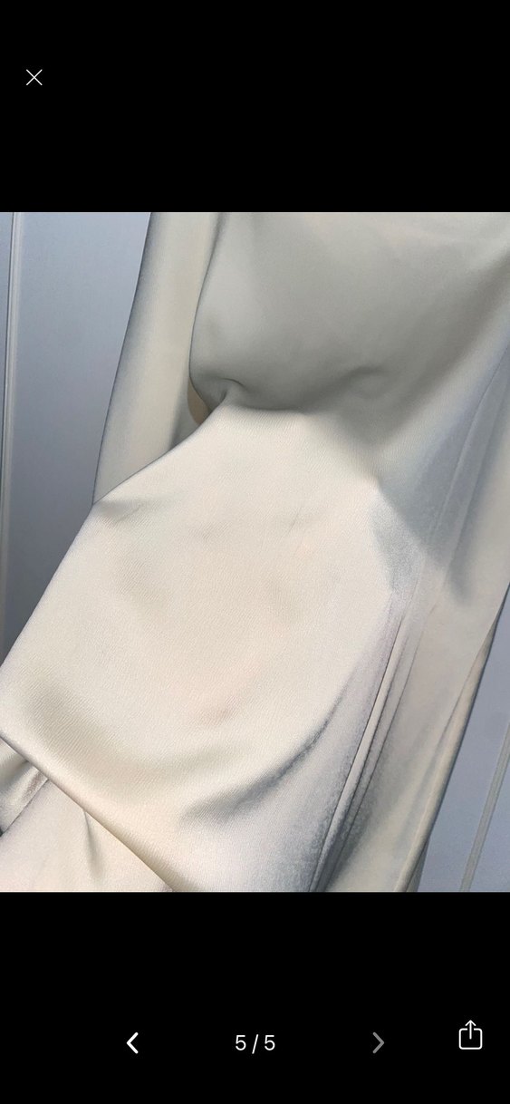 Beyaz Uzun Dökümlü Kadın Etek - Görsel 4