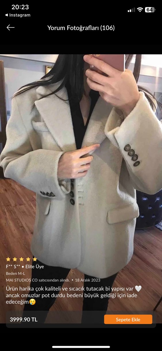 MAI STUDIOS CO. Proenza Bej Blazer Ceket - Görsel 4