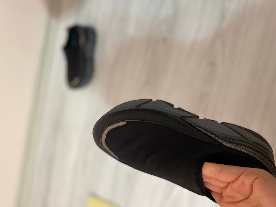 Siyah Elastik Platform Topuklu Kadın Spor Ayakkabı - Görsel 3