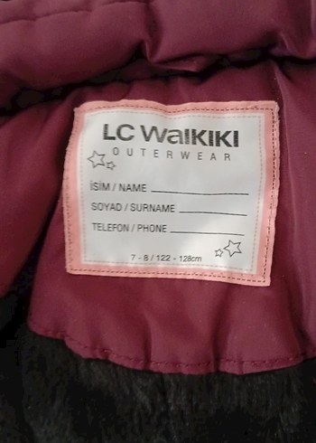 Bordo Kürklü Kapüşonlu Çocuk Mont - Görsel 3