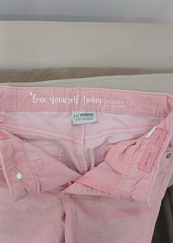 Pembe kız çocuk jean - Görsel 2