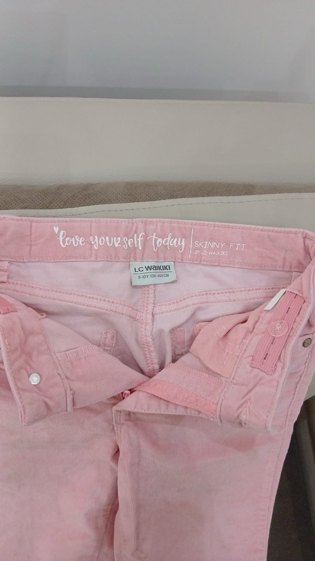 Pembe kız çocuk jean - Görsel 2