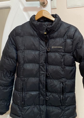 Düğmeli Siyah Kışlık Mont unisex - Görsel 5