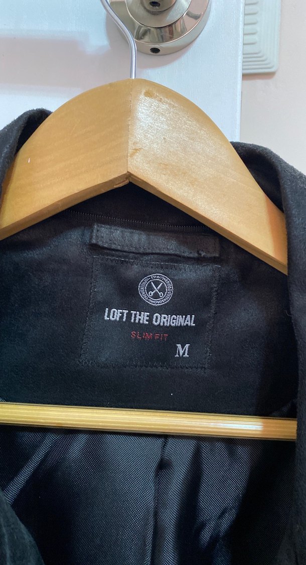 Siyah Süet Düğmeli Uzun Erkek Ceket - Görsel 3