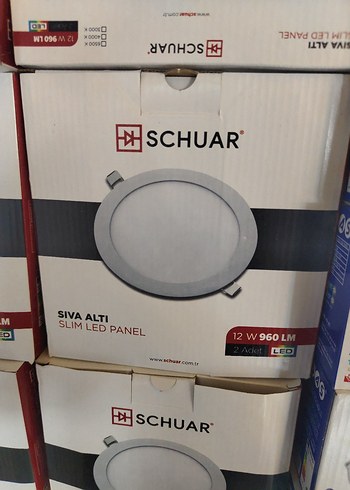Schuar Gri Slim LED Panel 12W 960LM - Görsel 2