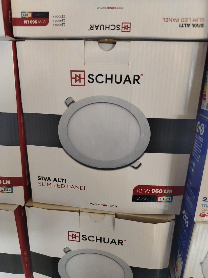 Schuar Gri Slim LED Panel 12W 960LM - Görsel 2