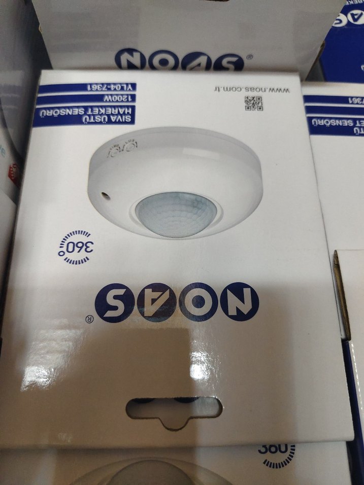 NOAS 1200W Tavan Hareket Sensörü Beyaz - Görsel 2