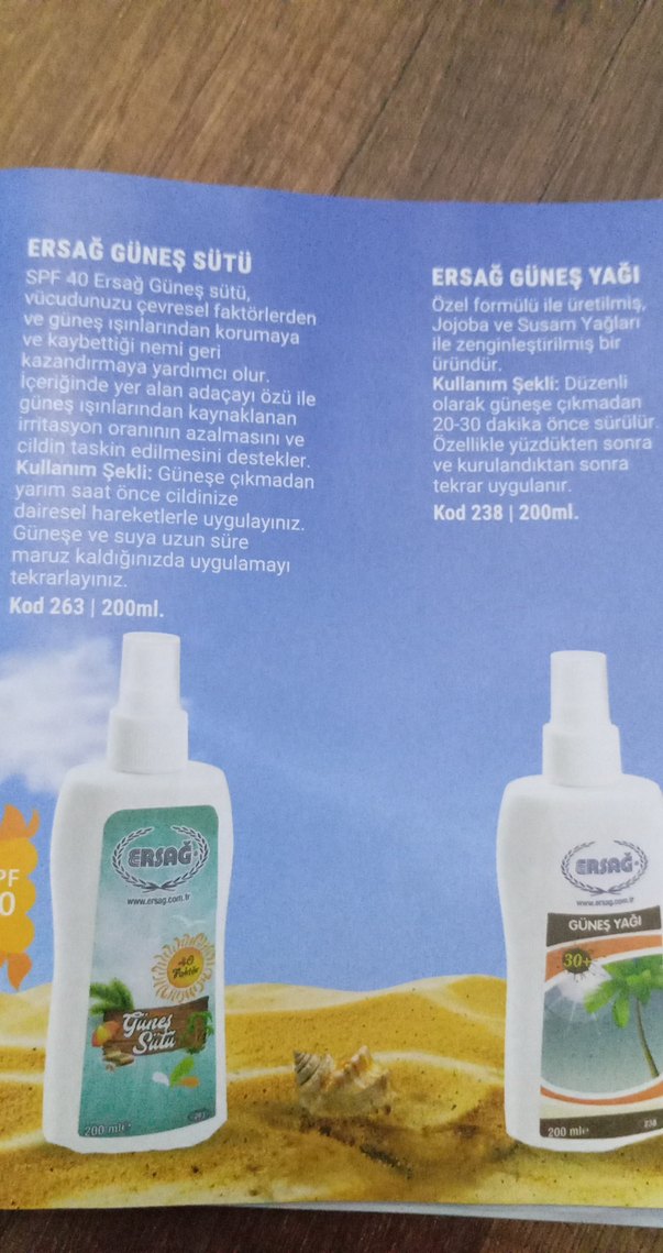 Ersağ SPF 40 Güneş Sütü 200 ml - Görsel 2