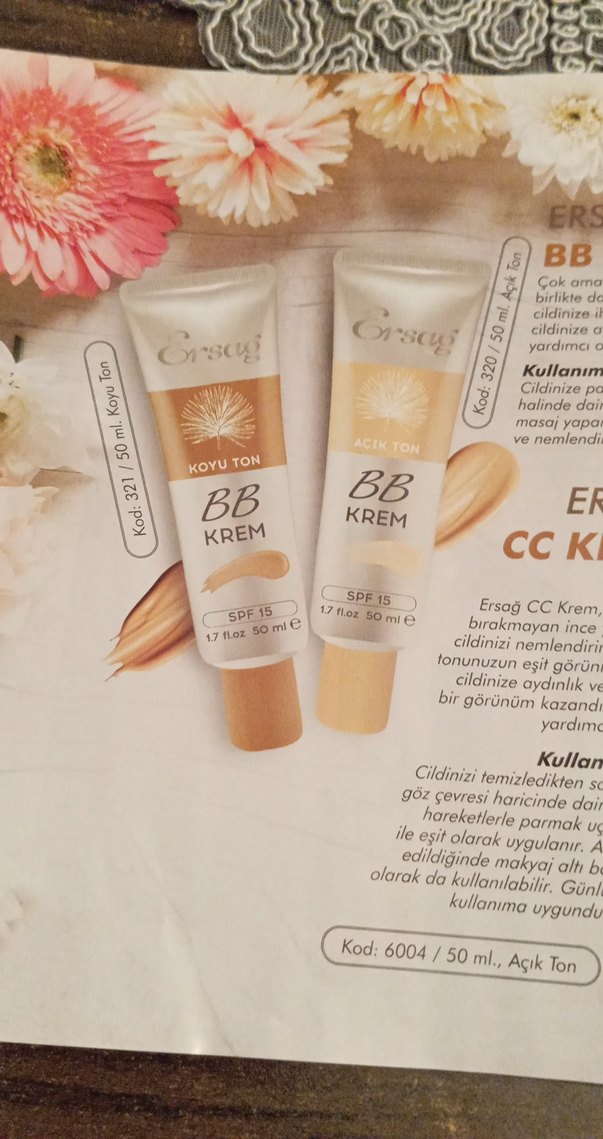 ERSAĞ Açık Ton BB Krem 50ml - Görsel 3