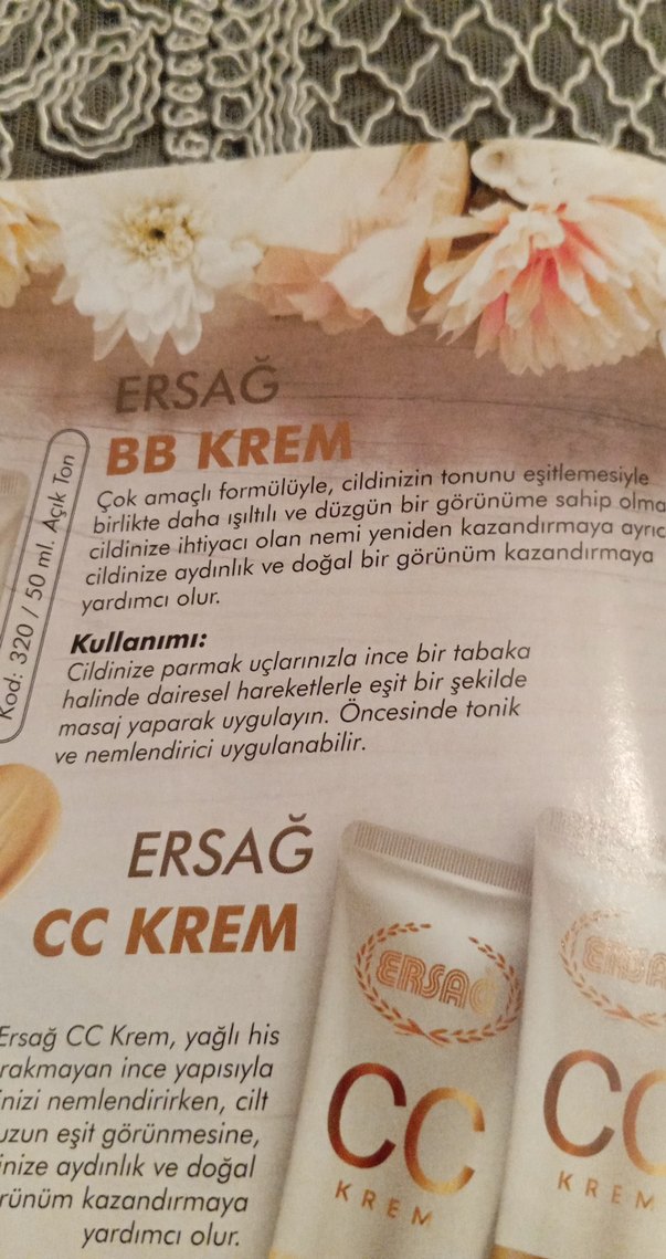 ERSAĞ Açık Ton BB Krem 50ml - Görsel 4