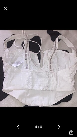 xs Beden beyaz Renk Crop bluz