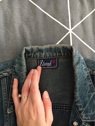 l Beden lacivert Renk Vintage ceket
