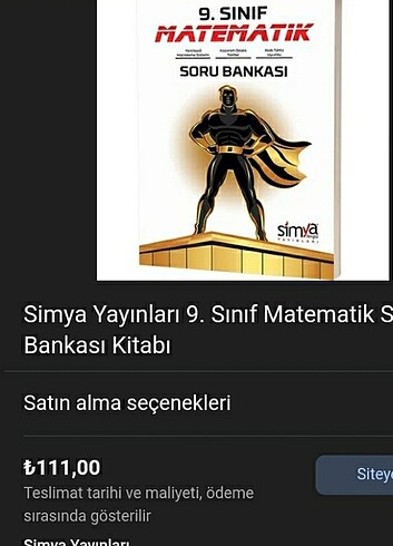  Beden Simya Dergisi Yayınları 9. Sınıf Matematik Soru Bankası