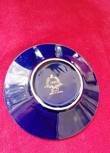 American Vintage EİHO TAVUS KUŞU MOTİFLİ KOBALT VİNTAGE JAPON FİNCAN TAKIMI