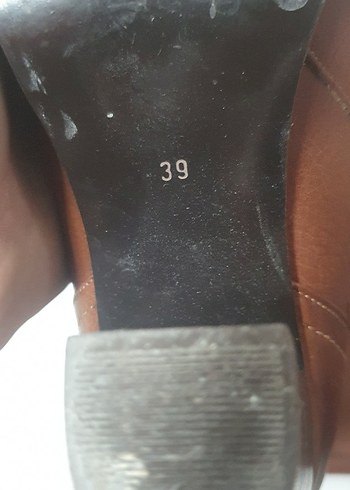 Kahverengi Deri Tokalı Kadın Dizüstü Bot - Görsel 3