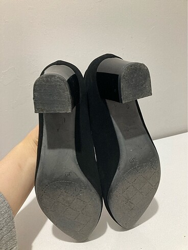 39 Beden siyah Renk Topuklu ayakkabı