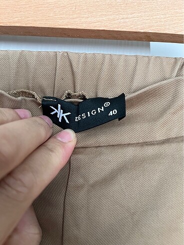 40 Beden camel Renk Kk design pantolon