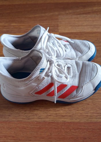 34 Beden Beyaz Bağcıklı Spor unisex çocuk spor ayakkabı