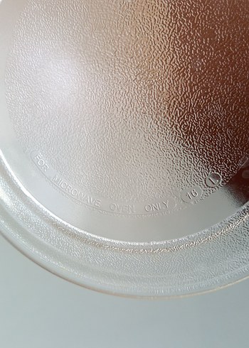 mikro dalga fırın Şeffaf Yuvarlak Cam Tabak - Görsel 2