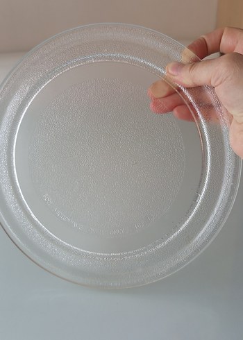 mikro dalga fırın Şeffaf Yuvarlak Cam Tabak - Görsel 3