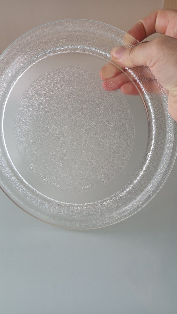mikro dalga fırın Şeffaf Yuvarlak Cam Tabak - Görsel 4