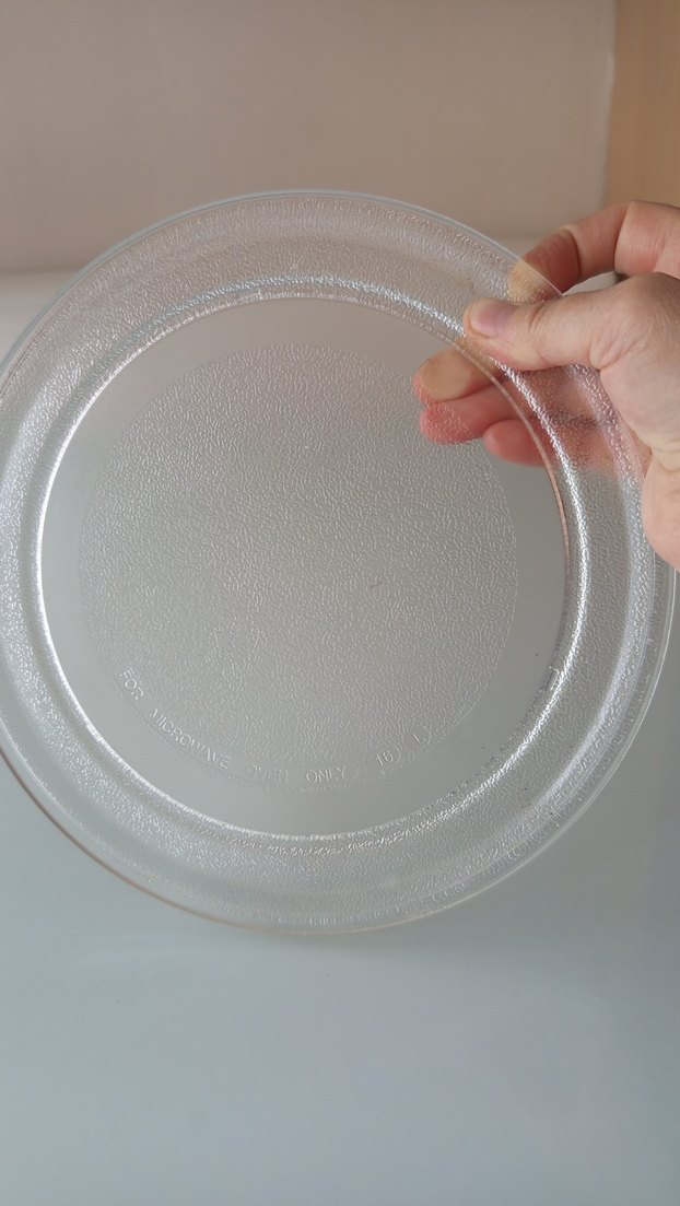 mikro dalga fırın Şeffaf Yuvarlak Cam Tabak - Görsel 3