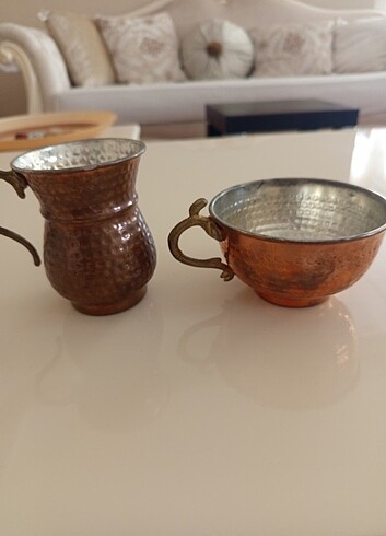 Beden turuncu Renk Bakır kupa ve tas